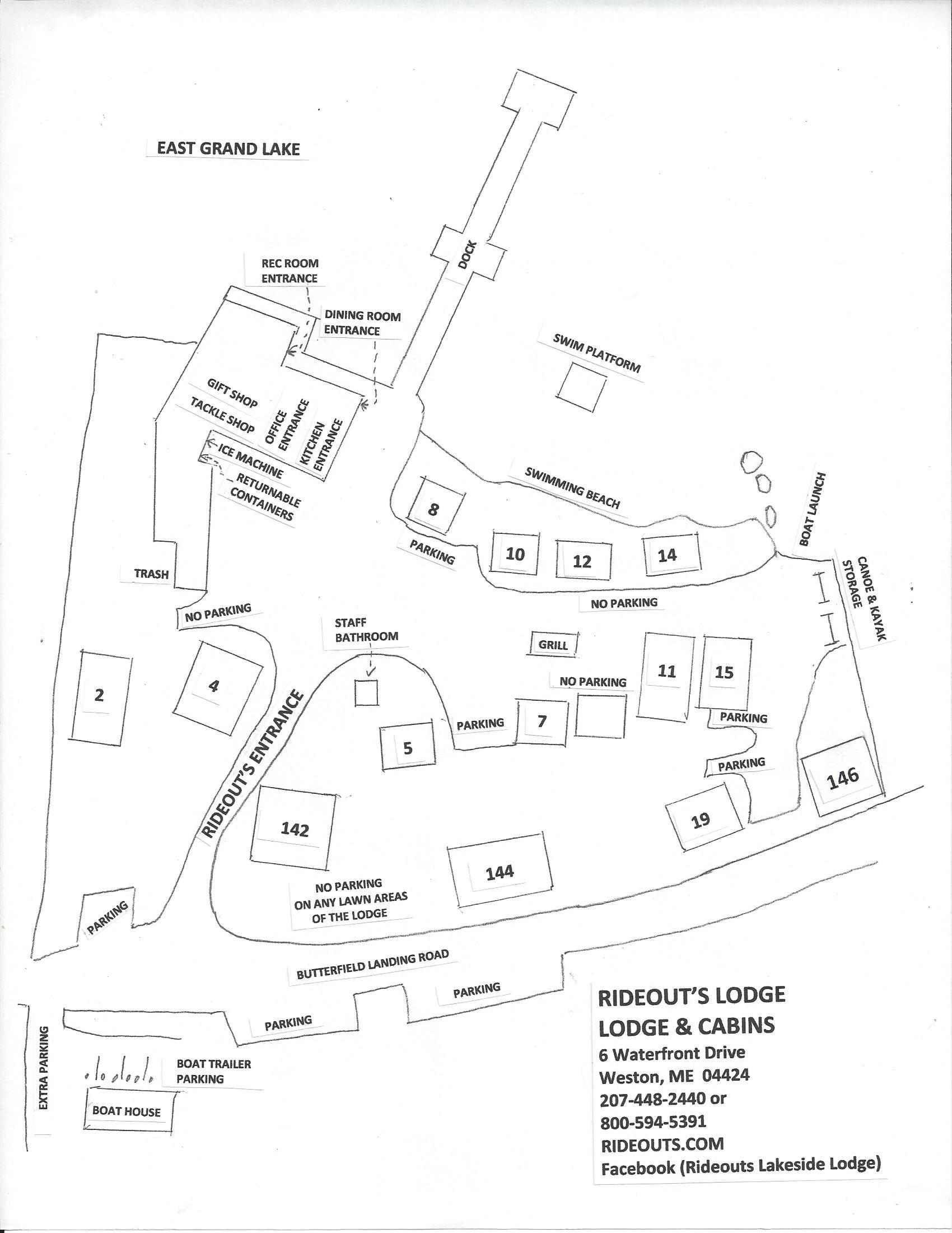 Site map with cabin 146 added