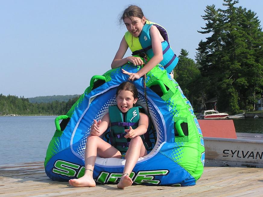 girls tubing