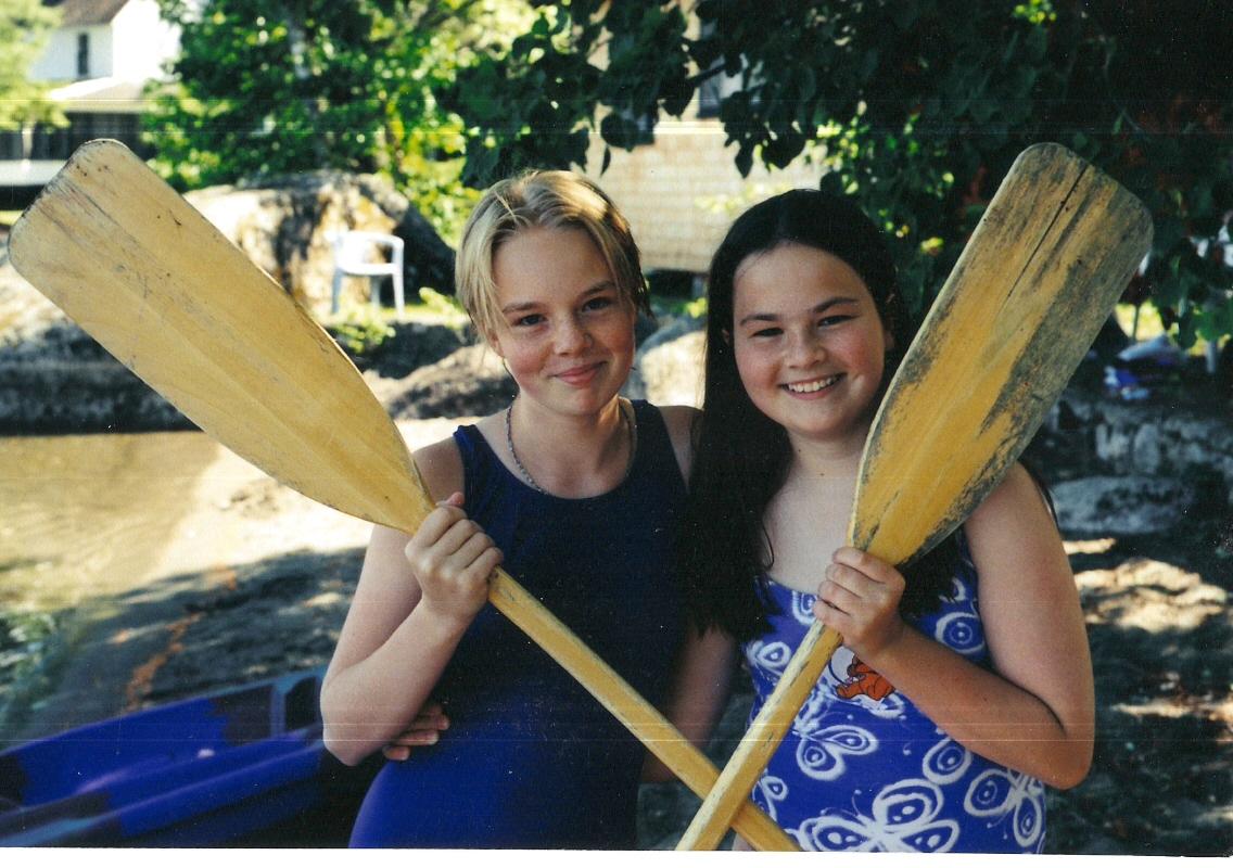 jessie and Arin w paddles